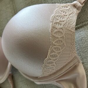 Maidenform Satin Lace Bra - Pink